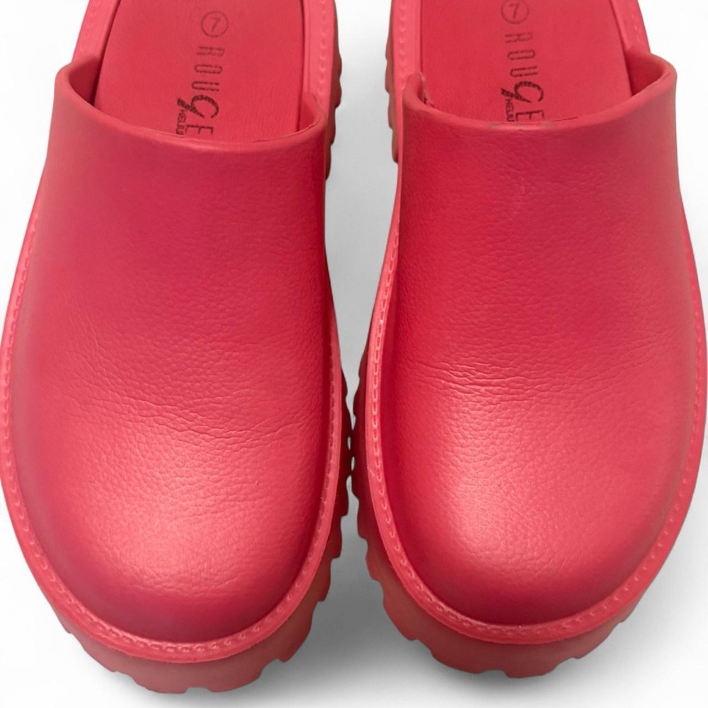 Pink Platform Clogs